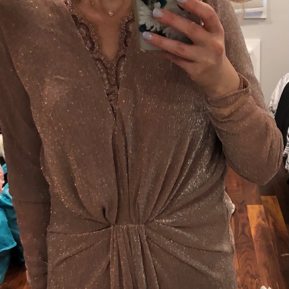 Talbot Runhof Ruched Lurex Gown - Picture 14 of 15